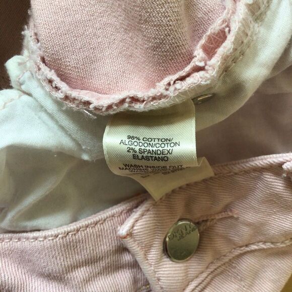 Dkny jeans Soho skinny pink size 4 mid-low rise in powder soft pink soft girl - Picture 7 of 12